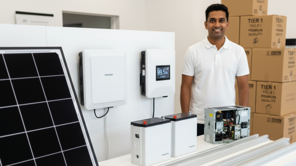 High-quality solar panels and inverter