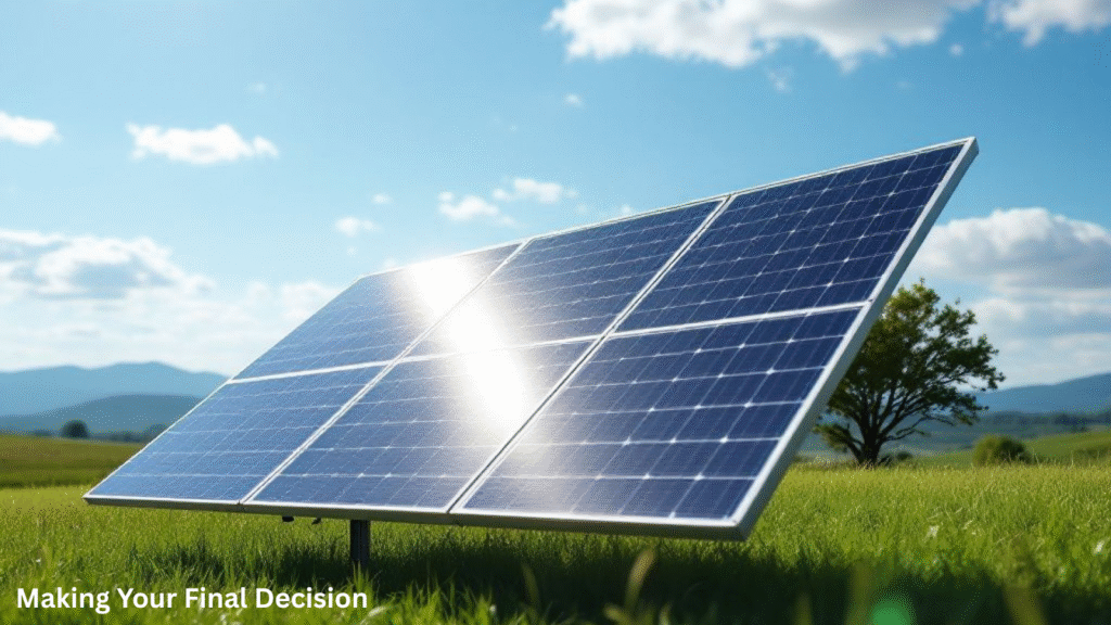 Final solar company decision