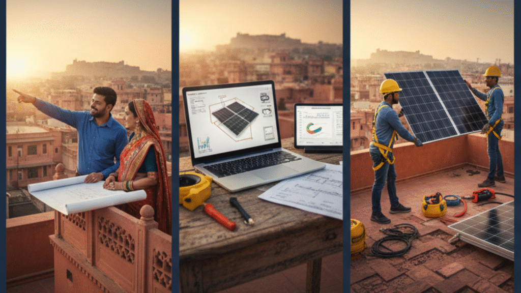 Solar panel installation guide