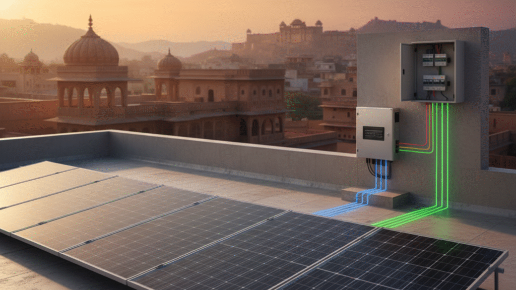 Inverter changing DC power into AC power