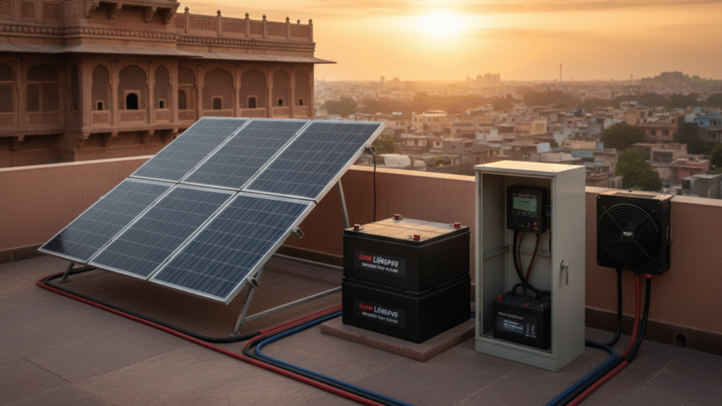 Core parts of solar battery system