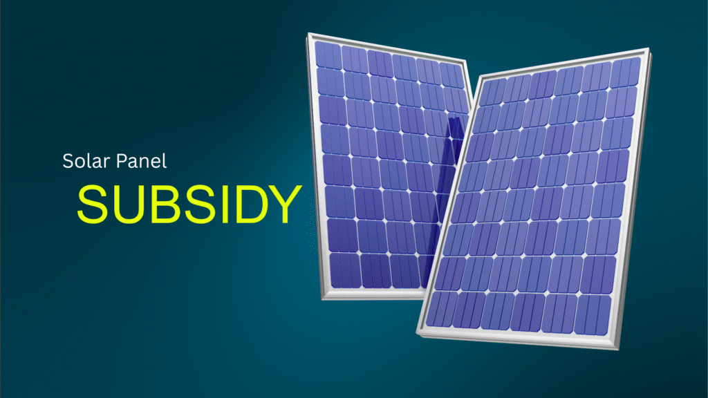 Solar subsidy breakdown
