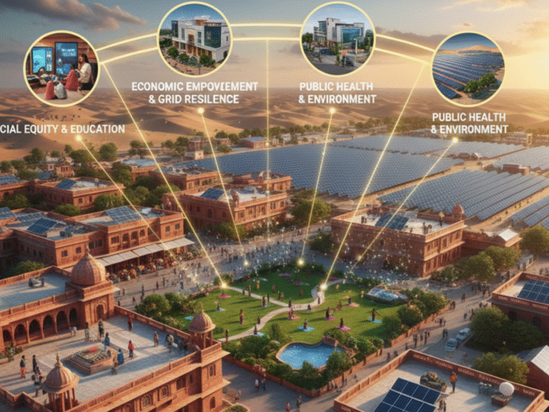 How Does Solar Energy Benefit Rajasthan community: prosperity, health, and future