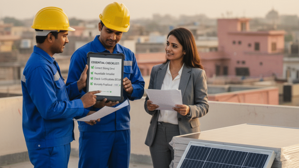 Solar installation checklist for homeowners