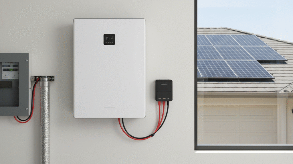 Solar battery storage system components