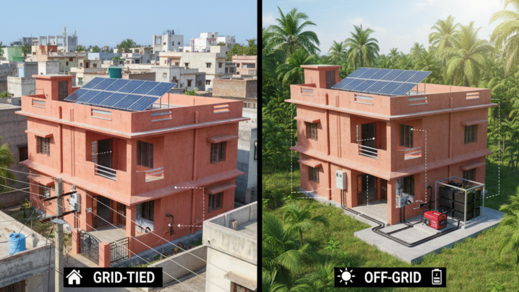 Grid-Tied vs. Off-Grid Solar System Components