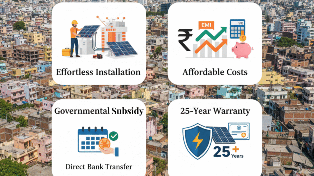 Rooftop solar installation, costs, and government support