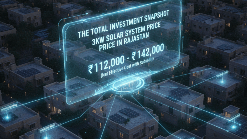 3kW solar system price investment Rajasthan