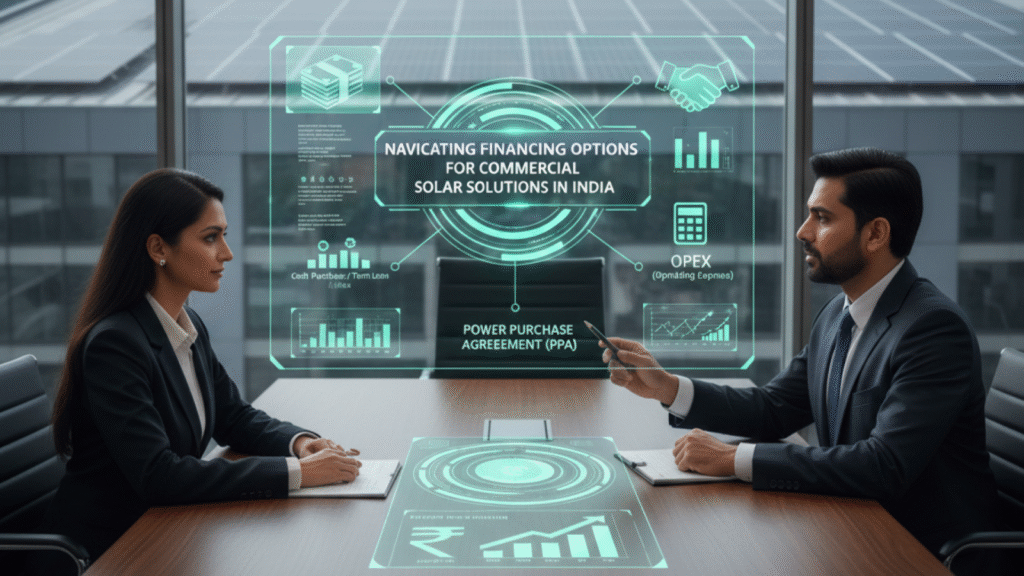 Navigating Financing Options for Commercial Solar Solutions in India