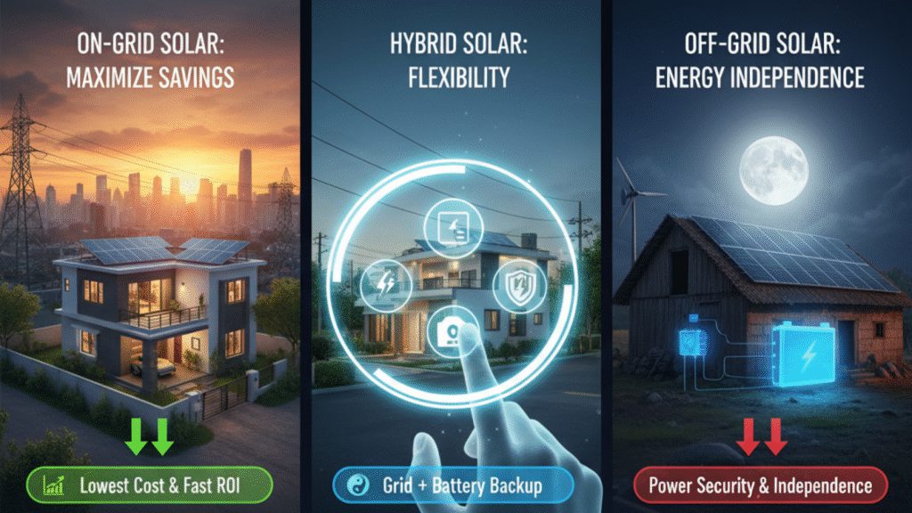 Decision-making guide for choosing a home solar setup