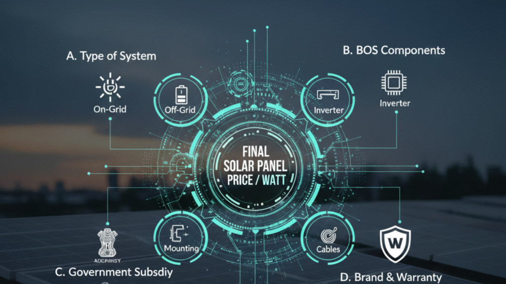 Factors That Define the Final Solar Panel Price Per Watt