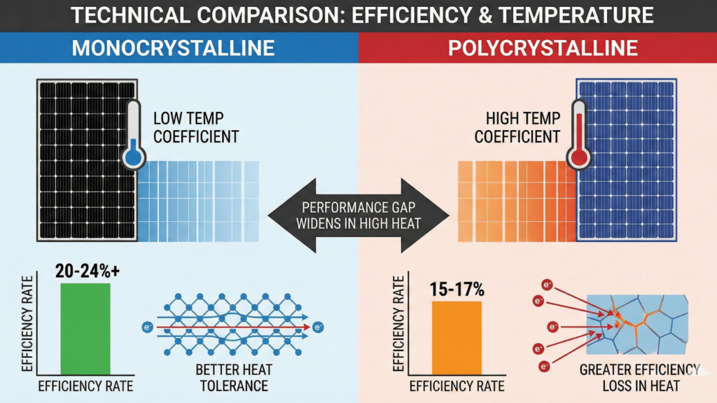 Technical Comparison: Efficiency & Temperature