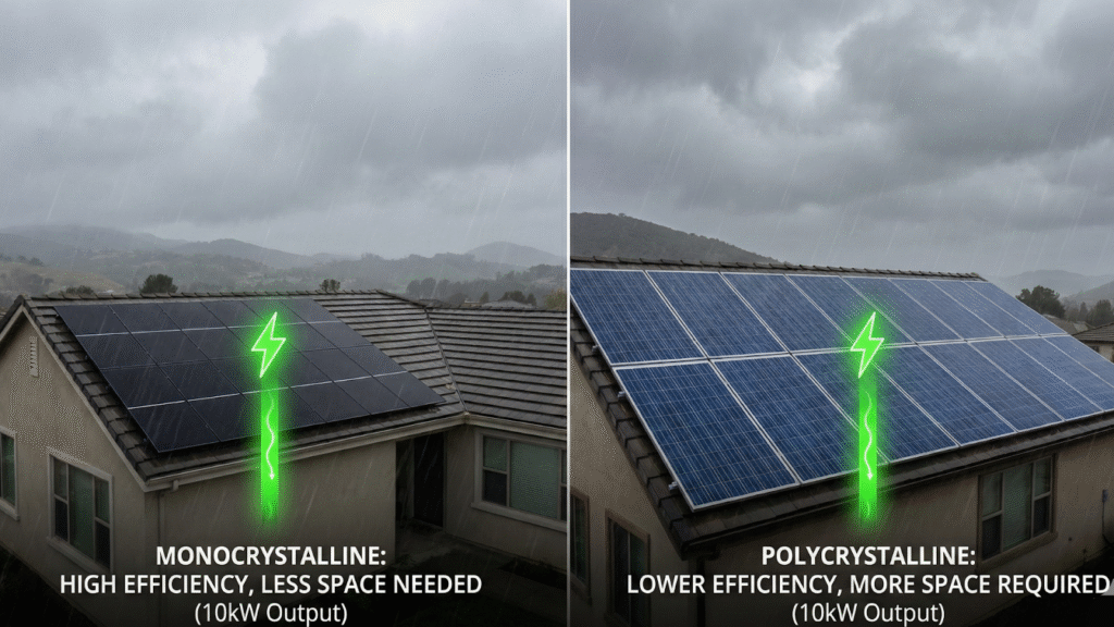 The Impact of Space and Efficiency in Cloudy Regions