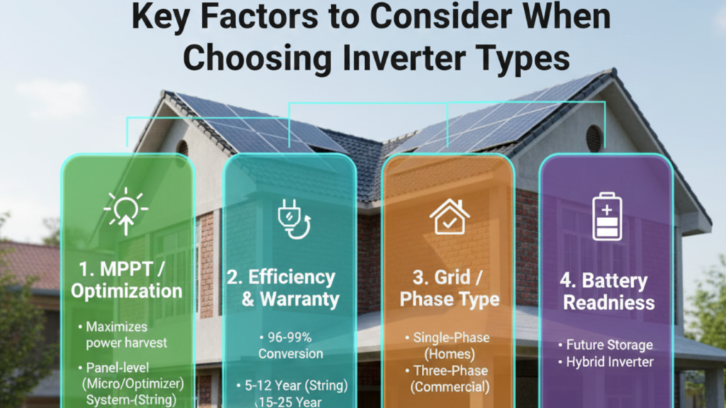 Key Factors to Consider When Choosing Solar Inverter Types