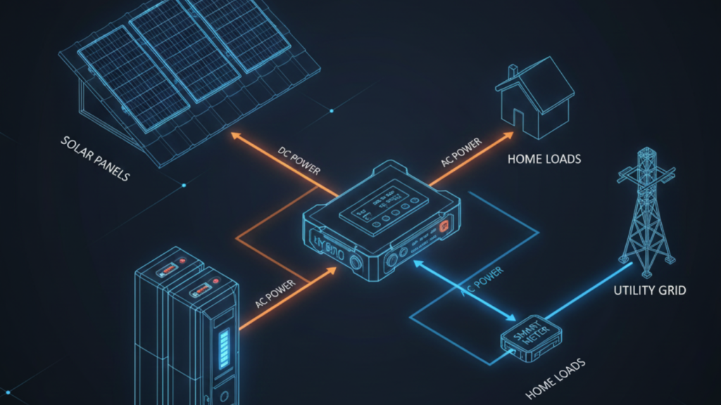 Hybrid solar components chart
