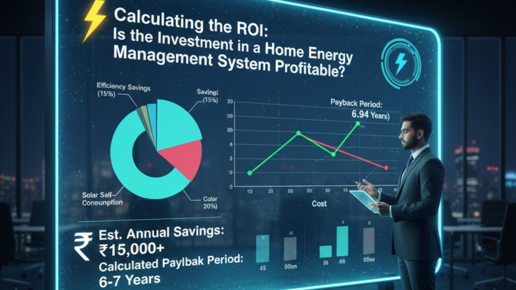 Chart showing ROI and payback period calculation for HEMS